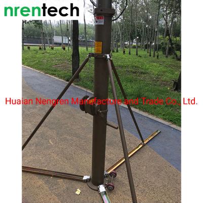 China M Winch Up Mast Telescopic Mast Manual Crank Mast Tripod