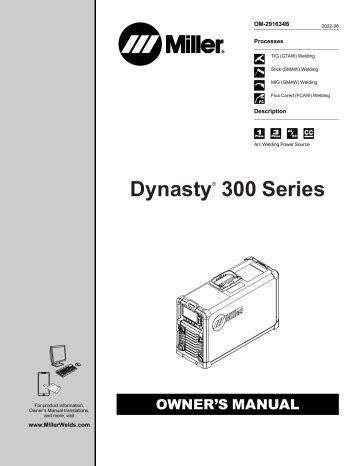 Miller DYNASTY 300 SERIES Manual | Manualzz