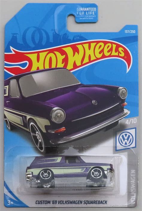 駿河屋 1 64 CUSTOM 69 VOLKSWAGEN SQUAREBACK パープルグレー Hot Wheels VOLKSWAGEN FYD57 ホットウィール