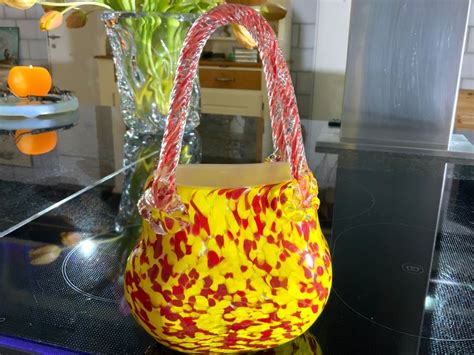 Murano Vintage Vase In Taschenform Top Kaufen Auf Ricardo