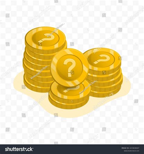 Vector Illustration Question Mark Coins Gold Stock Vector (Royalty Free ...