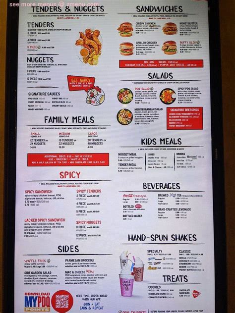 Online Menu of PDQ Sanford Restaurant, Sanford, Florida, 32771 - Zmenu