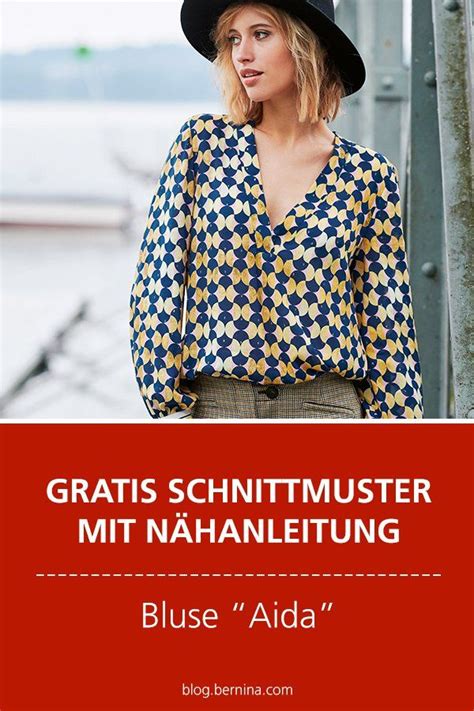 Gratis Schnittmuster für Bluse Aida nur im März BERNINA Blog