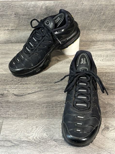 Nike Air Max Plus Gs Shoes Youth Y Triple Black Running Sneakers