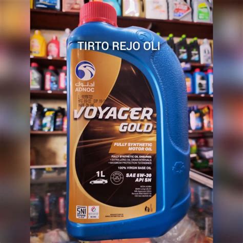 Jual Adnoc Voyager Gold W Fully Synthetic L Shopee Indonesia