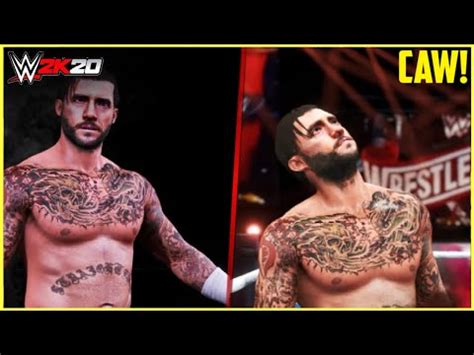 WWE 2K20 CM PUNK Entrance Signature Finisher CAW PS4 YouTube