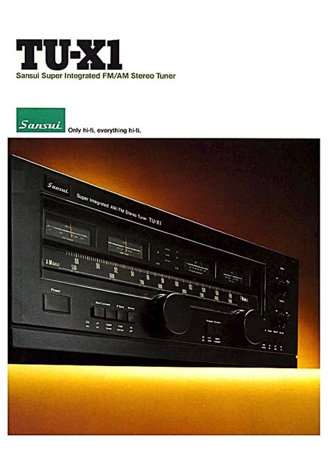 Sansui TU X 1 Hifi Wiki