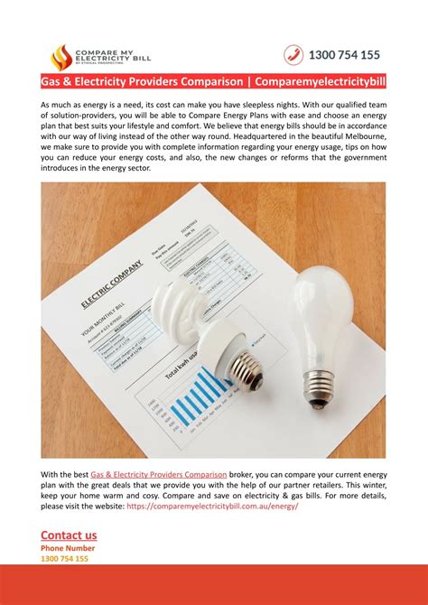 PPT - Gas & Electricity Providers Comparison-Comparemyelectricitybill ...