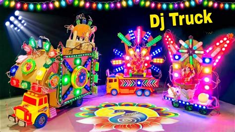 New Ganesh Truck Navdurga Radha Dj Gauri Maiya Trolley Puja Dj Big