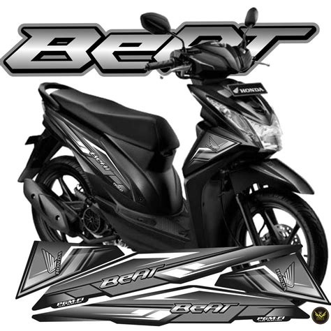 Jual STRIPING BEAT FI TAHUN 2014 2016 MOTOR HONDA BEAT FI STICKER