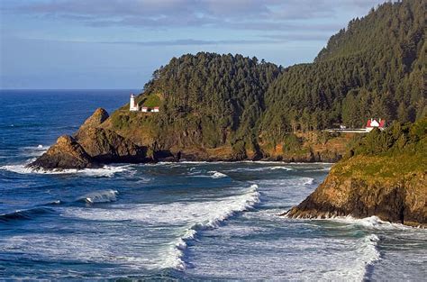 HD wallpaper: coast, lighthouse, Oregon, USA | Wallpaper Flare