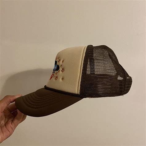 Wish Me Luck Lucky Cowboy brown trucker hat As seen... - Depop