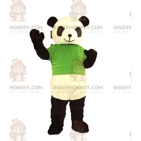 Costume De Mascotte Biggymonkey De Panda Noir Et Blanc Costume D Ours