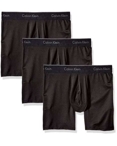 Calvin Klein Microfiber Stretch Multipack Boxer Briefs In Black For Men