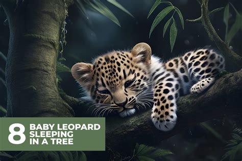 8 Baby Leopard Sleeping in Tree Stock Images | Deeezy