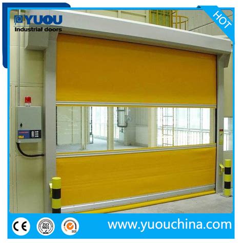 Interlocking Pvc Fabric High Speed Fast Rapid Roller Shutter Door For