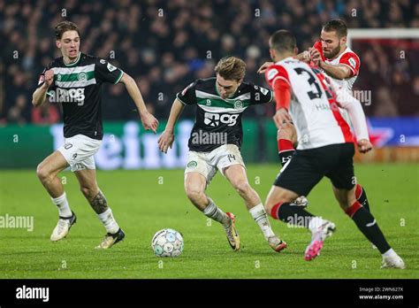 ROTTERDAM 29 2 2024 Stadium De Kuip Dutch KNVB Beker Half Final