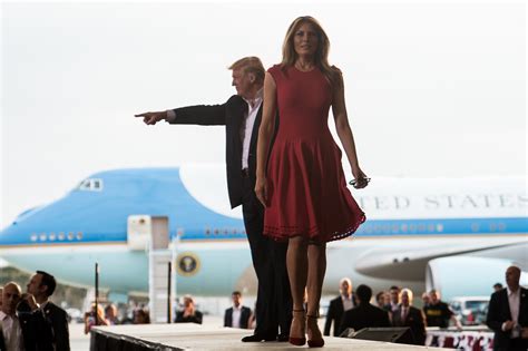 PHOTOS: Melania Trump in Red Dress at Melbourne Rally | Heavy.com