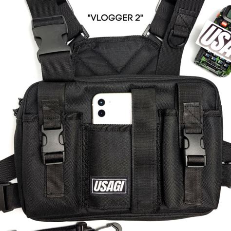 USAGI Vlogger 2 Chest Rig Tactical Front Bag For Motorcycle Riders