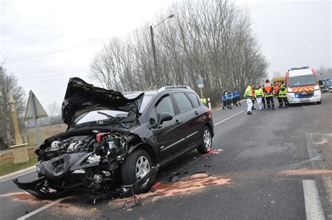 Côte d Or Faits divers Ruffey lès Beaune trois blessés dans une collision