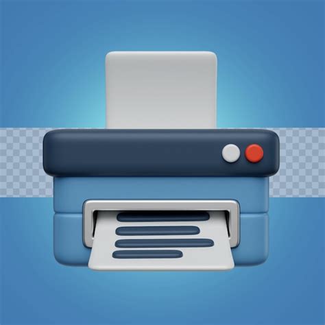 Premium Psd D Render Illustration Printer With Documents