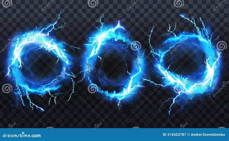 Powerful Electrical Flash, Realistic 3D Modern Illustration In Yellow ...