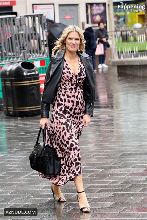 Charlotte Hawkins Sexy Spotted Showing Off Her Hot Cleavage And Legs At Global Studios AZNude