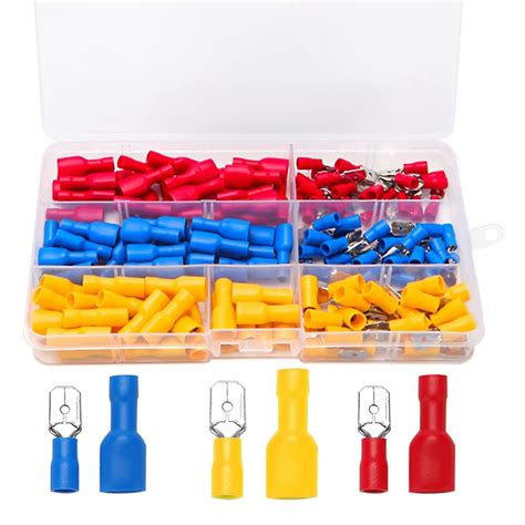 150 Pieces Electrical Crimp Connector Lug Set Female And Male