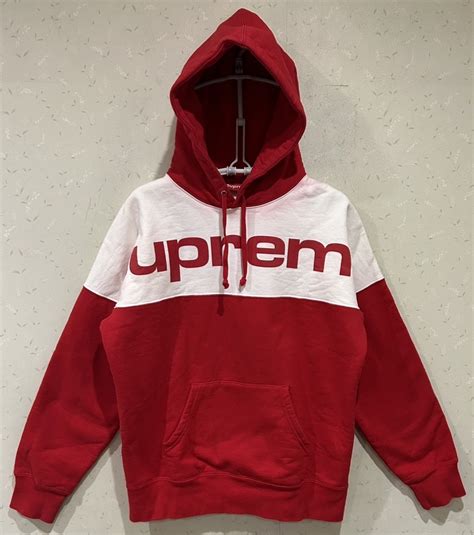 サイズs 2020ss Supremeシュプリーム Color Blocked Zip Up Hooded Sweatshirtスウェット