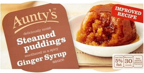 Aunty S Ginger Syrup Steamed Puddings X G Pack Of Amazon Co