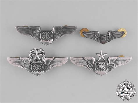 United States. Four Air Force Navigator/Observer Badges (Now Called Co – eMedals