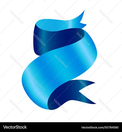 Blue banner ribbon Royalty Free Vector Image - VectorStock