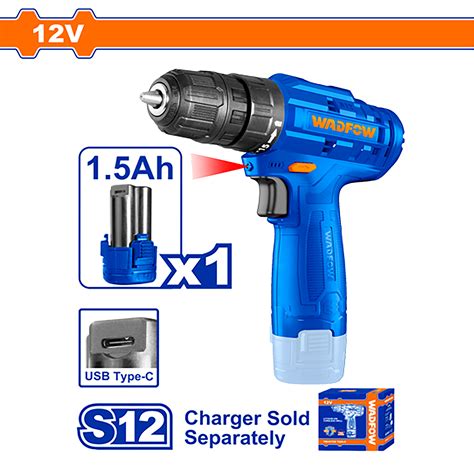 Wadfow Lithium Ion Cordless Wireless Drill V Battery Drill Wcds