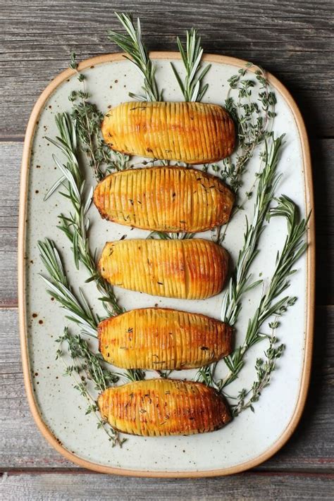 Crispy Herbed Hasselback Potatoes Dish N The Kitchen