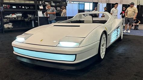 Is This The Wildest Ferrari Ever Custom Electric Testarossa At Sema