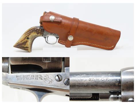 c1902 COLT.32-20 WCF Single Action Army Revolver C&R PEACEMAKER Antler ...