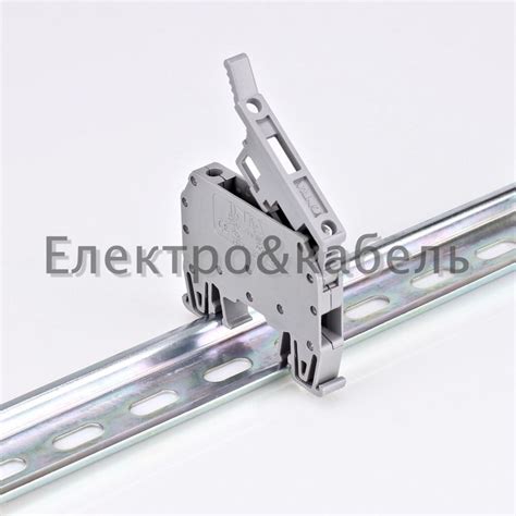 Проходные клеммы для предохранителя с винтовым соединением на дин-рейку ...