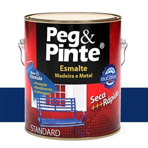 Tinta Esmalte Peg Pinte Azul Del Rey 900 Ml Eucatex Esmalte Sintético