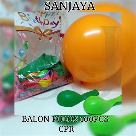 Jual Pcs Balon Latex Doff Inch Balon Polos Cm Balon