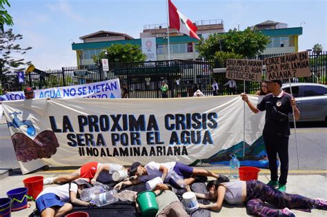 Realizaron Plantón Contra El Proyecto Ariana Que Pone En Riesgo El Agua De Lima Cooperacción