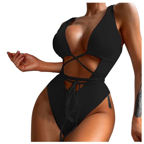 Hwmodou Female Swimwears Fashion The New Bikini Solid Color Hollowed