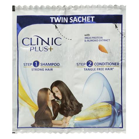 Buy Clinic Plus + Twin Sachet (Shampoo 5.5 ml + Conditioner 6 ml ...