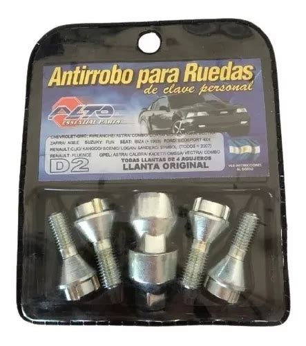 Juego De Tuercas Antirrobo Colocación