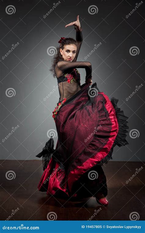 Bailar N Del Flamenco En Alineada Hermosa Imagen De Archivo Imagen De