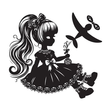 Doll Vectors Silhouette 46278072 Vector Art At Vecteezy