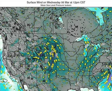 North Dakota Surface Wind On Sunday 07 May At 7am CDT