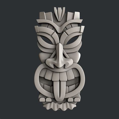 D Stl Models For Cnc Or D Printer Totem D Model D Printable Cgtrader