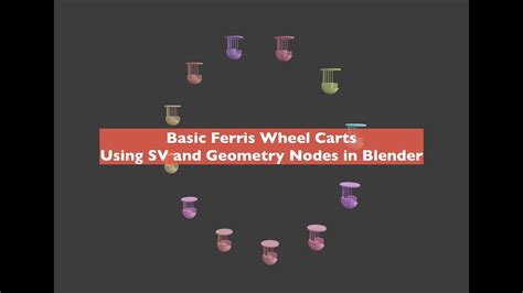 Livenoding Basic Ferris Wheel Carts Using Geometry Nodes And Sv Nodes Youtube