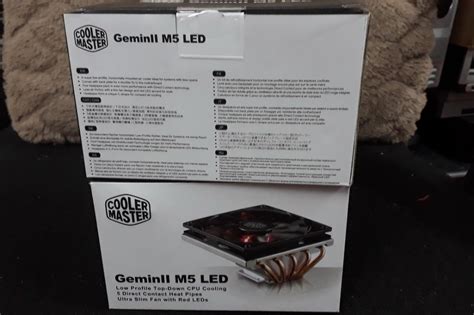 Intel AMD CPU Cooler Cooler Master GEMINII M5 LED, Computers & Tech ...