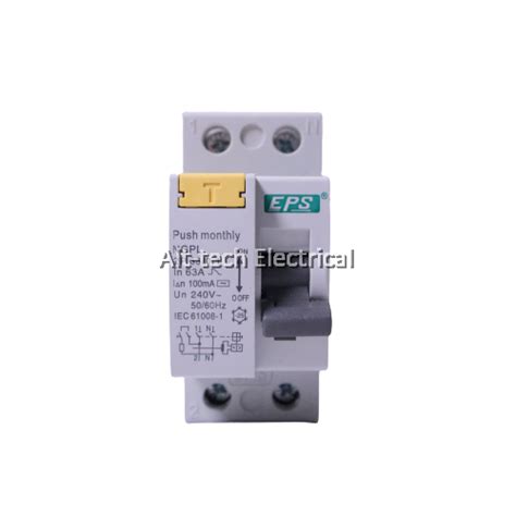 Alt Tech Electrical EPS 40A 63A 2Pole 100mA 30mA ELCB RCCB With